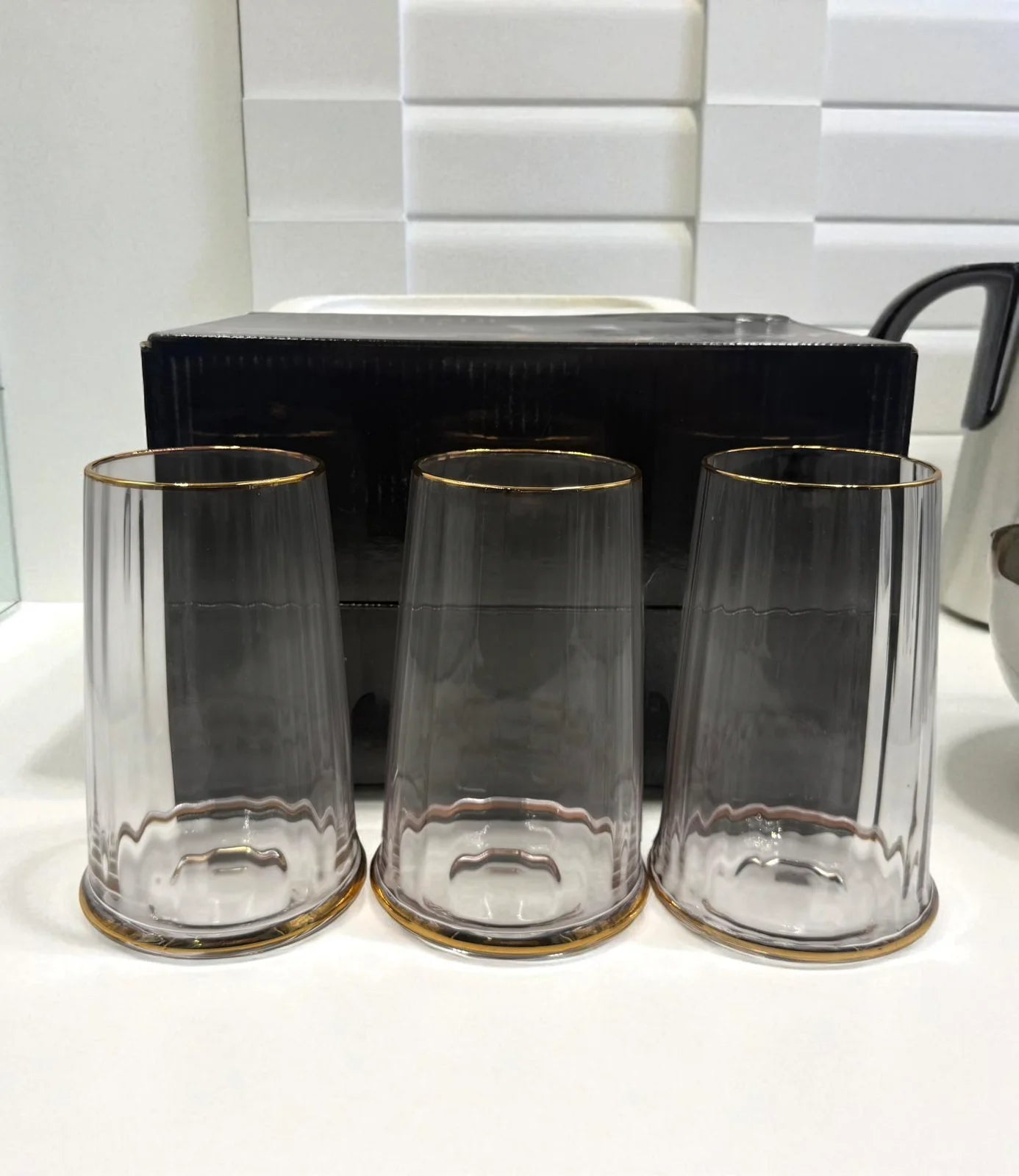 6-Piece Premium Glass Set – Elegant Drinkware for Water, Juice & Beverages | Durable & Stylish Table Glasses | Adornia.pk