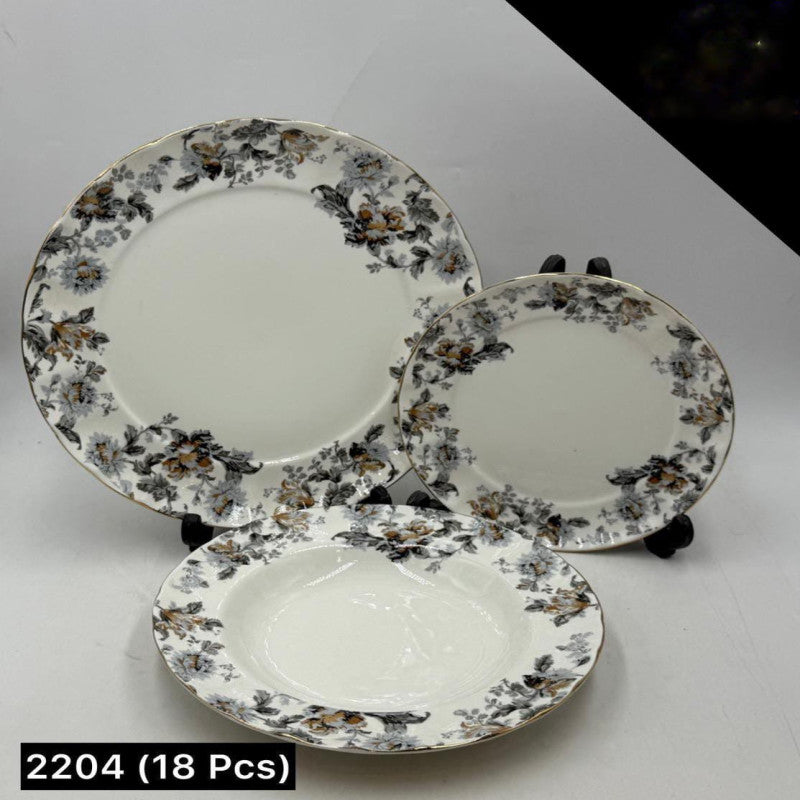Royal Albart 18 Pcs Dinner Set | Premium Ceramic Tableware for Elegant Dining