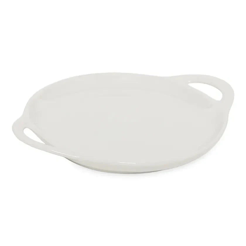 Symphony Porcelain Plate with Handle