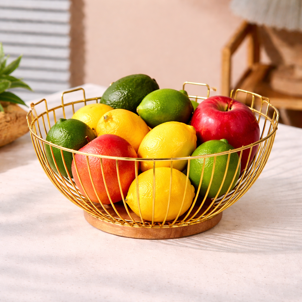 Royal Gold Fruit Bowl