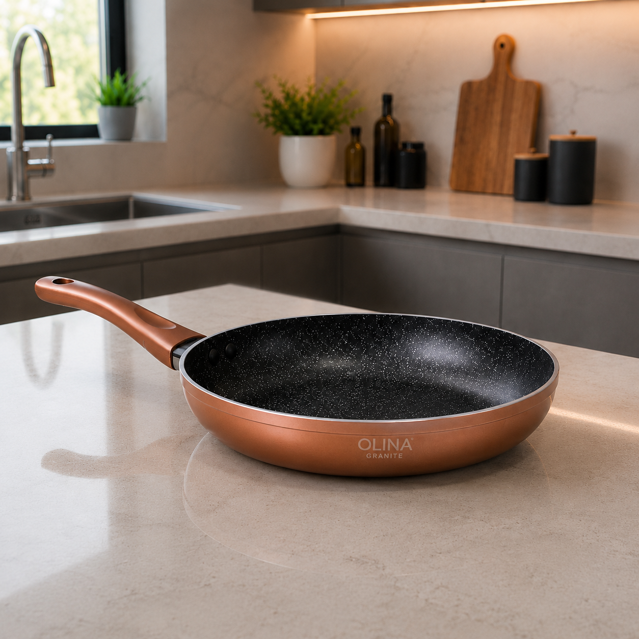 OLINA Granite Frypan – 24cm