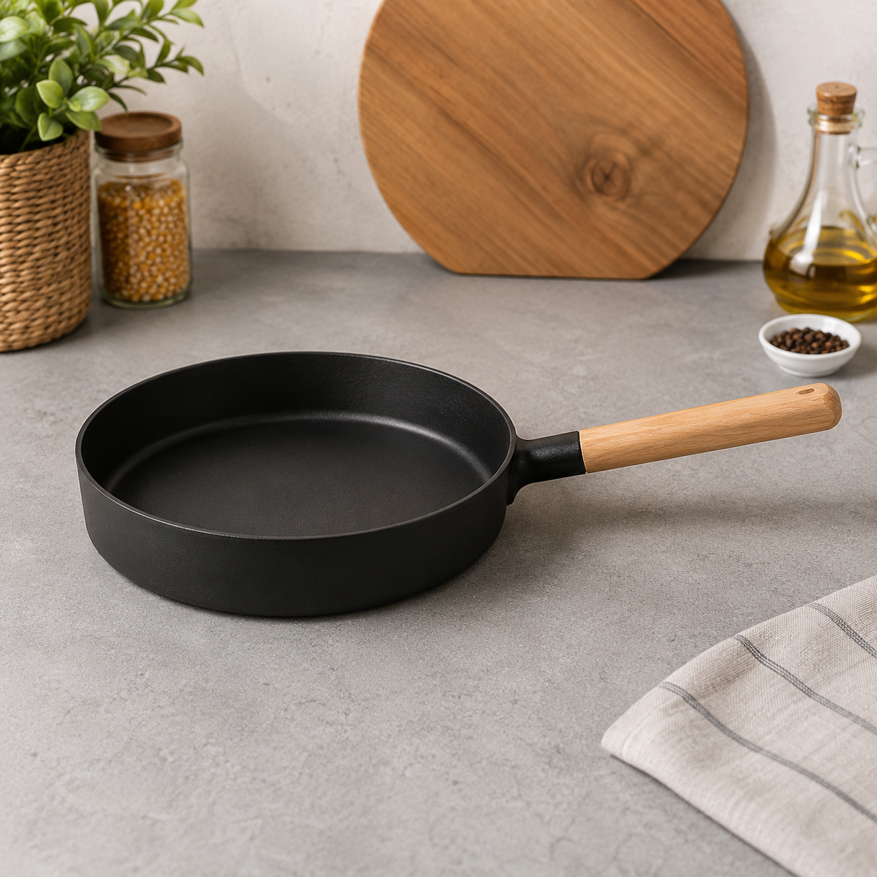 Premium Non-Stick A3 Iron Pan – 25cm
