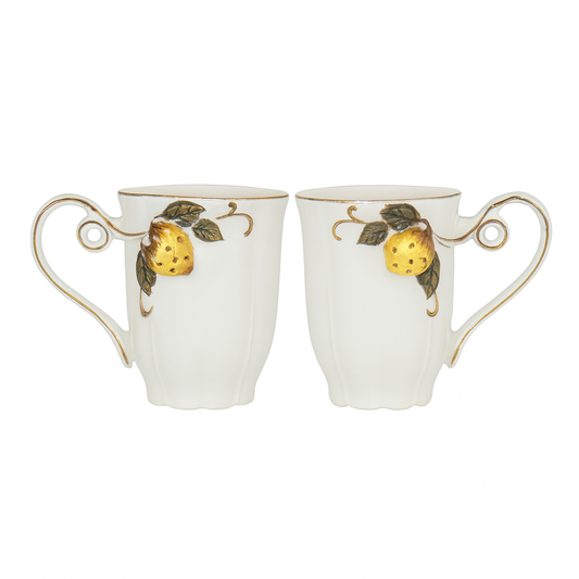 Angela Ceramic Mug Set - 2Pcs
