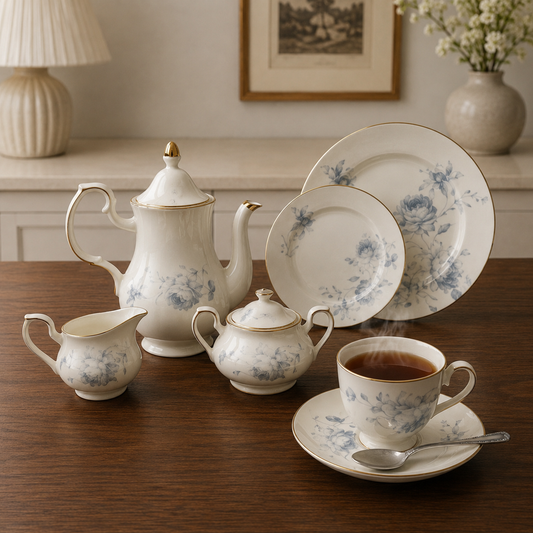 Floral Super Bone Dinner Set