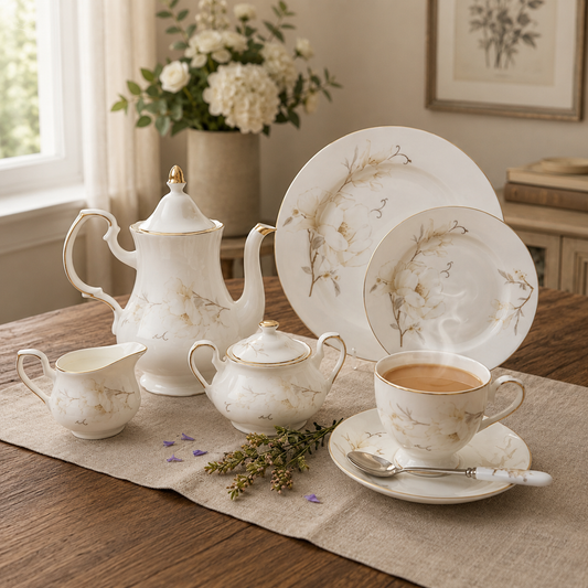 Floral Super Bone Dinnerware Set