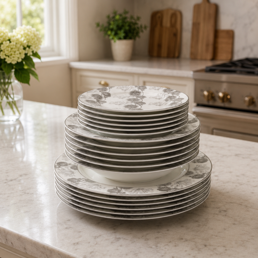 Floral Super Bone Dinnerware Set