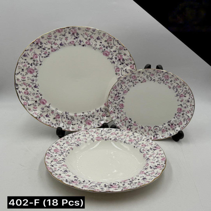 Royal Albart 18 Pcs Dinner Set | Premium Ceramic Tableware for Elegant Dining