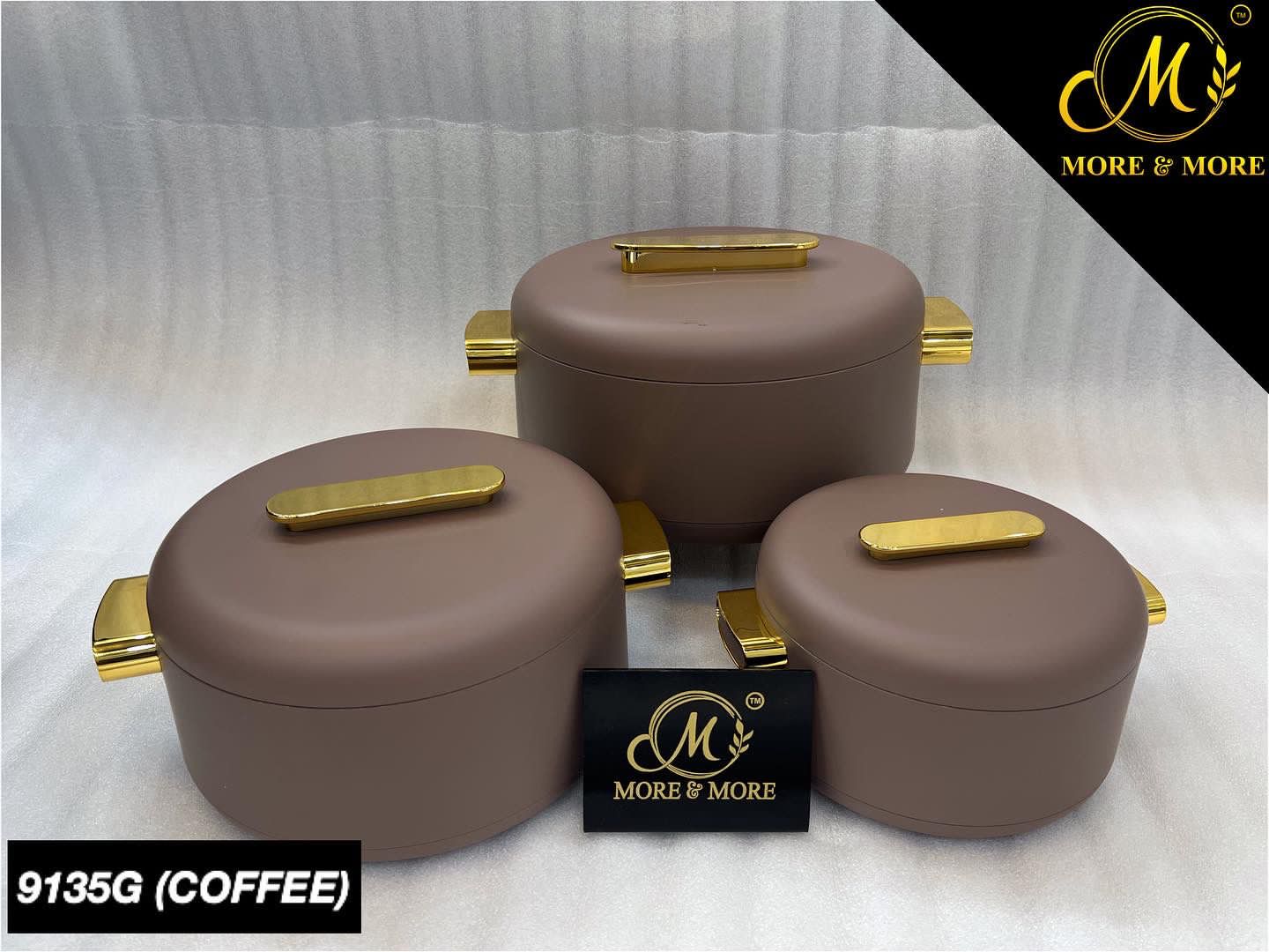 3-Pcs Hotpot Set - EB 9135G (Coffee)