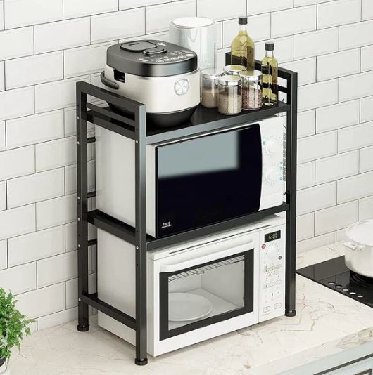 Double Shelf Metal Oven Rack Kitchen Organizer