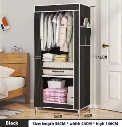 Modern Dust-Proof Wardrobe Closet – Versatile Storage for Small Spaces