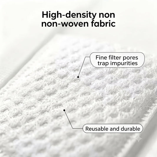 Universal Tap Water Filter for Kitchen & Bathroom, Reusable Cotton Filters Removes Dirt, Rust, Sand & Sediment, Multi-Purpose Faucet Filter Bag