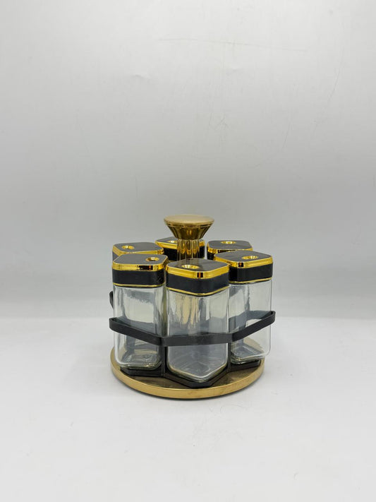 6-Jar Rotating Spice Rack Carousel