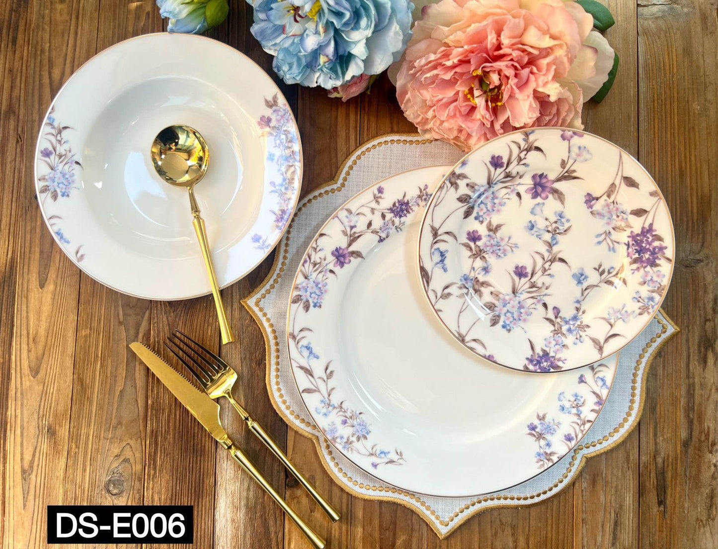 Luxury Johnson Bros inspired 18-Piece Plate Set – Experience the fine Dine Luxury!