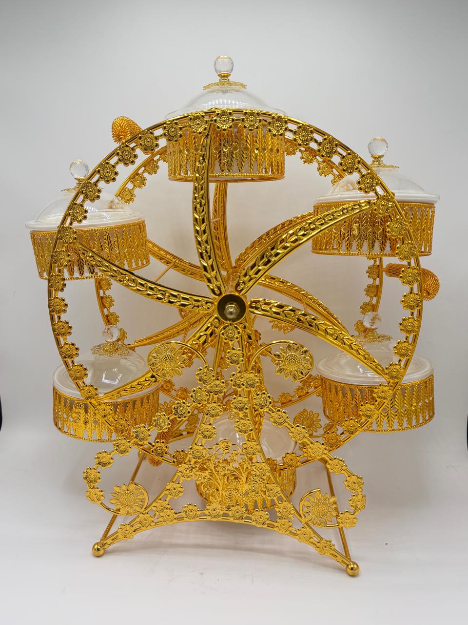 Ferris Wheel Decor Vintage Iron Tabletop Ornament & Living Room Accent (40-5)