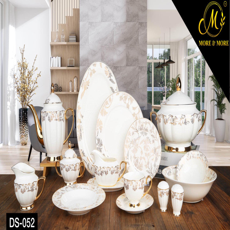 Johanson Bros Premium Dinner Set – 65 Pcs (8 Person) & 89 Pcs (12 Person) | Complete Ceramic Dinnerware Collection