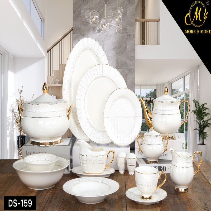 JOHANSON BROS Dinner Set – Elegant 65 & 89 Pcs Full Crockery for 8 & 12 Persons | Premium Ceramic Tableware Collection