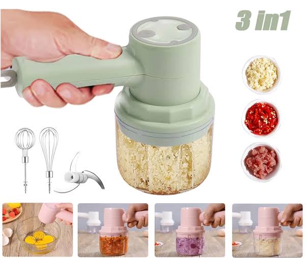 2 in 1 Rechargeable Garlic Machine