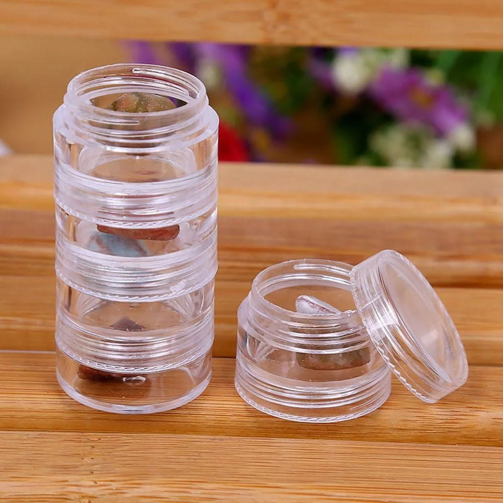 Multi-Layer Mini Jewellery Box – 5 Layer Transparent Organiser