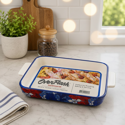 Danny Home Colorful Decorative Baking Dish With Handle (ASC006)