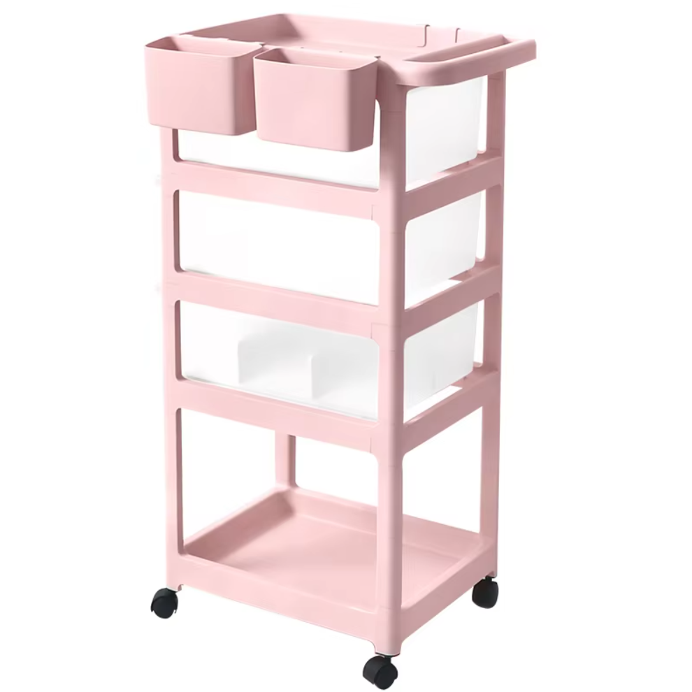New Born Nursery Storage Trolley Cart, Rolling Trolley Cart
