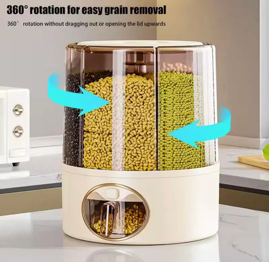 5KG Rotating Multi-Grain Storage Dispenser