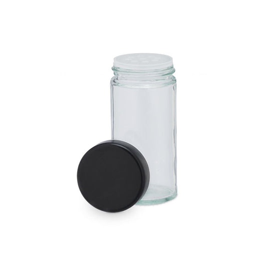 Modern Matte Black Revolving Spice Organizer (16 Pc.)