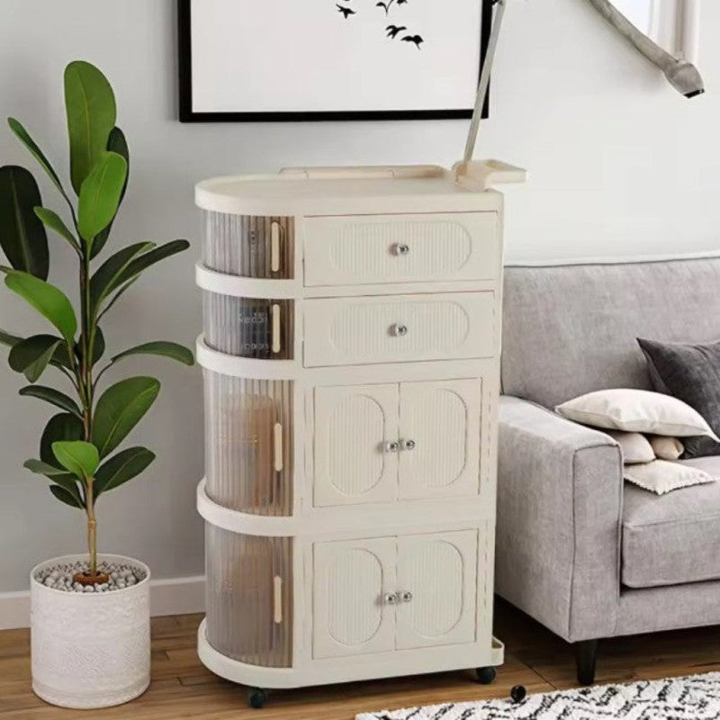 FlexiRoll 4-Tier Freestanding Storage Organizer with Wheels – Mobile Home & Office Rack | Adornia.pk