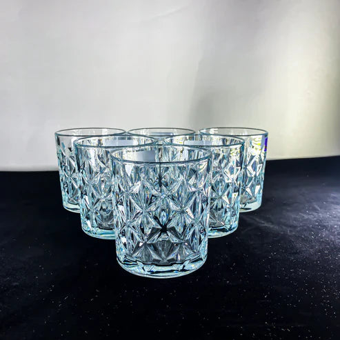 SIX WATER GLASSES FOR JUICE , COLD DRINK ETC 340ml