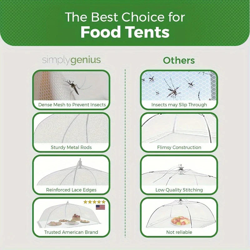 Net Food Cover, Foldable Vegetable Cover, Large Food Cover, Dust-proof Cover