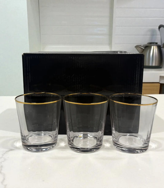 6-Piece Premium Glass Set – Elegant Drinkware for Water, Juice & Beverages | Durable & Stylish Table Glasses | Adornia.pk