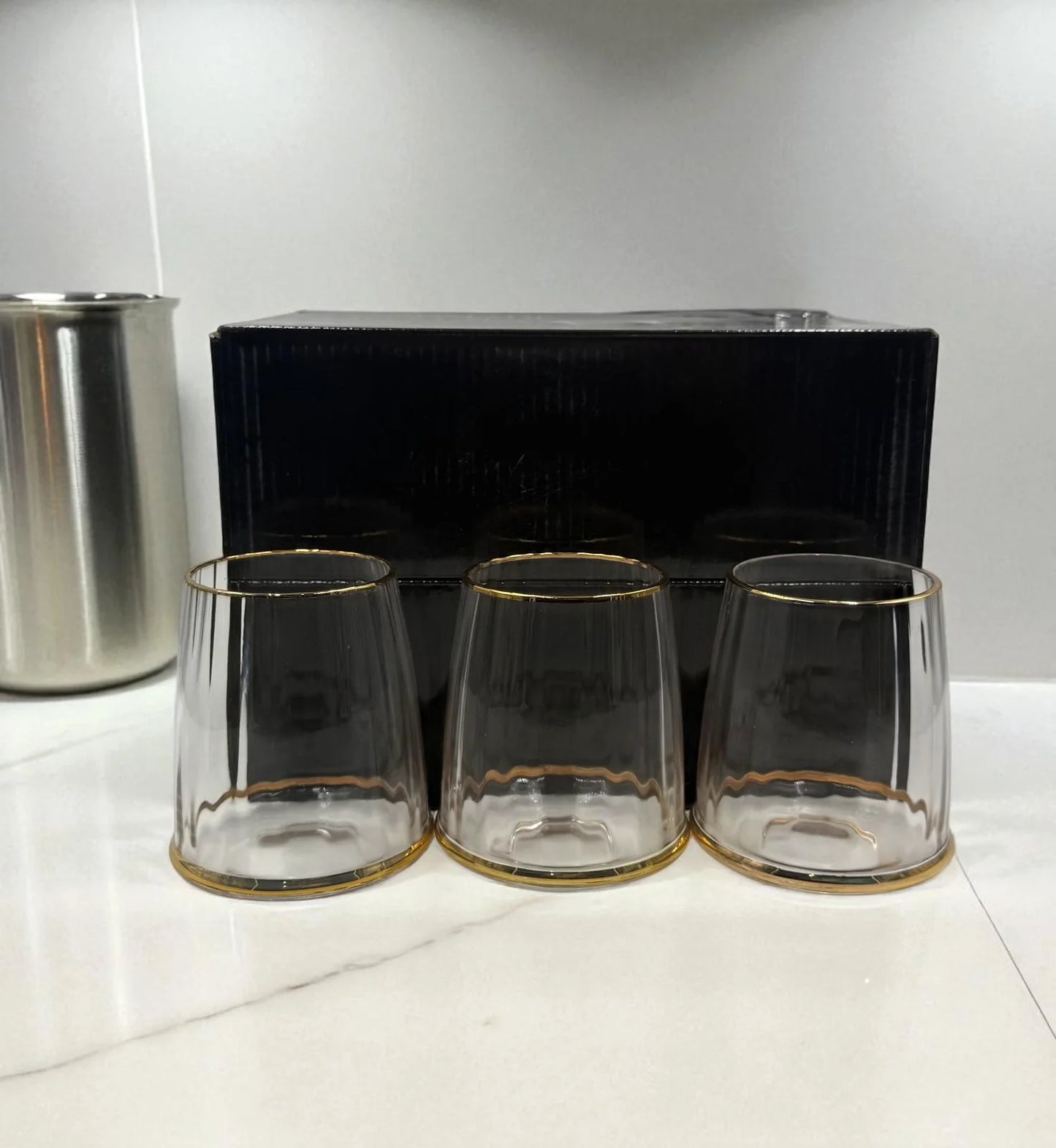 6-Piece Premium Glass Set – Elegant Drinkware for Water, Juice & Beverages | Durable & Stylish Table Glasses | Adornia.pk