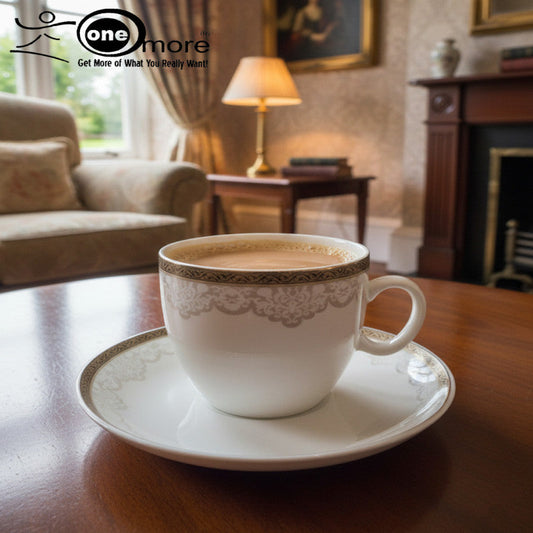 12-Piece Refined Tea Cup & Saucer Set