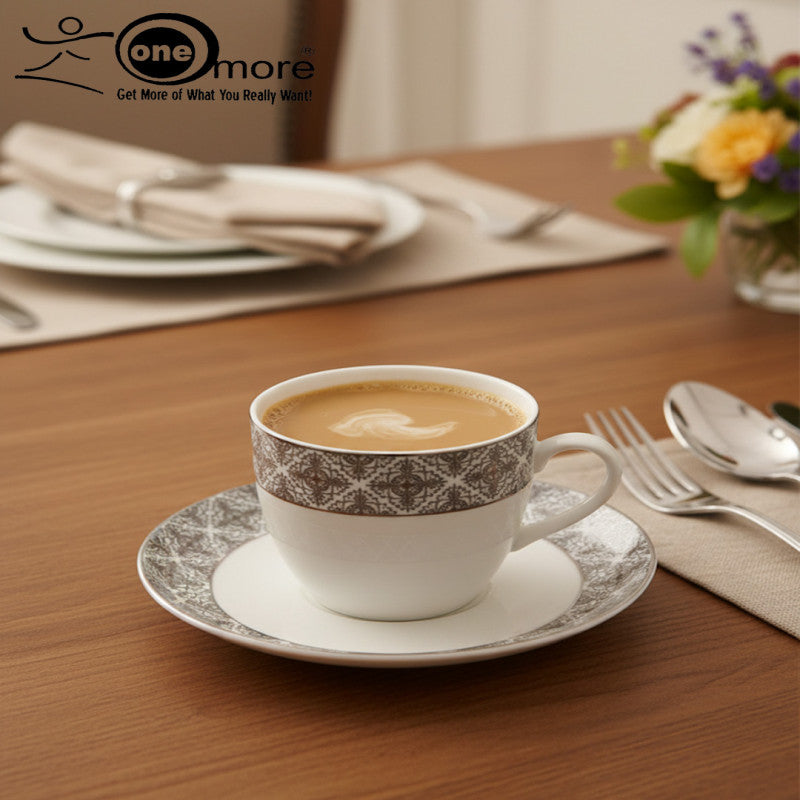 12-Piece Chic Tea Cup & Saucer Set