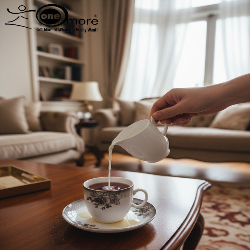 12-Piece Sophisticated Tea Cup & Saucer Collection