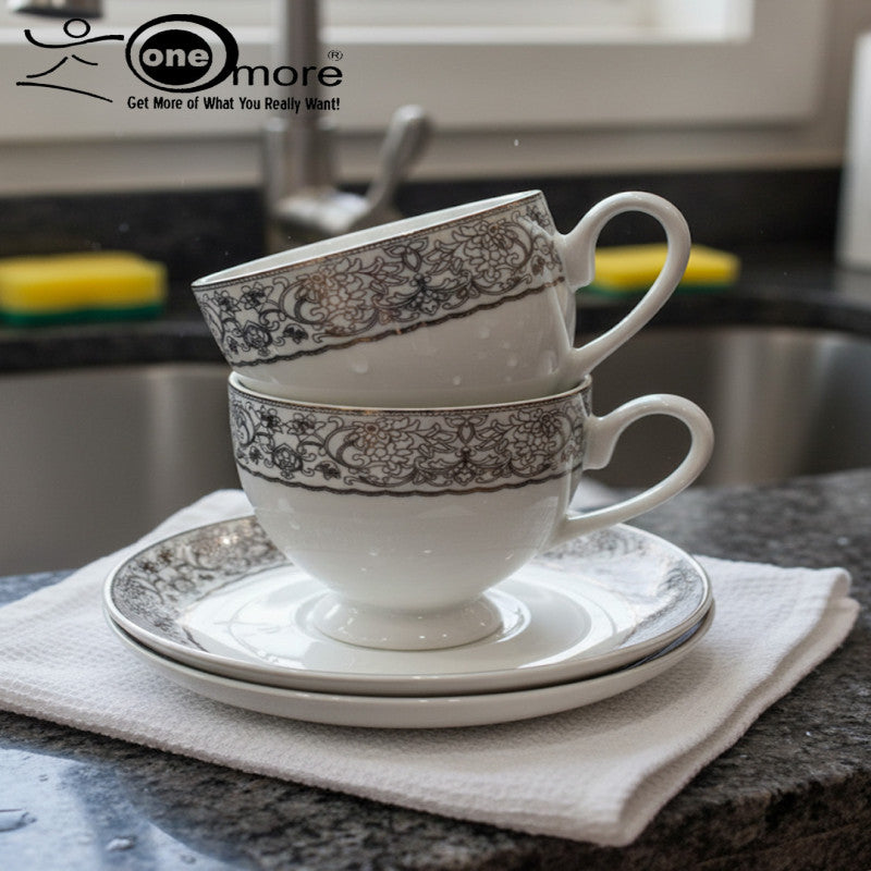 Premium Porcelain Tea Cup & Saucer Collection