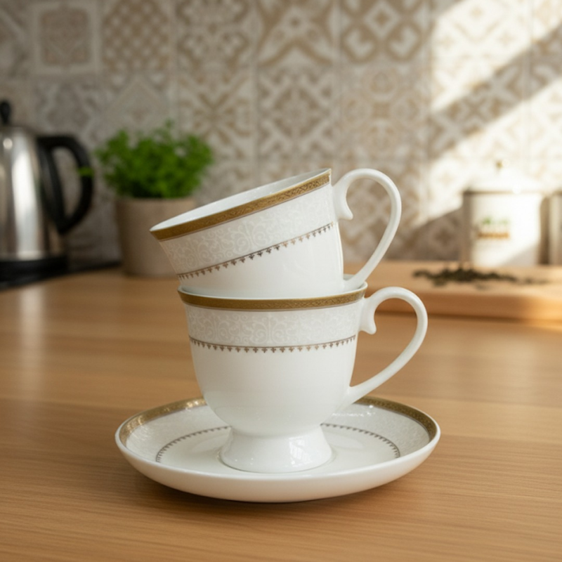 Cozy Fireside Cup & Saucer Collection