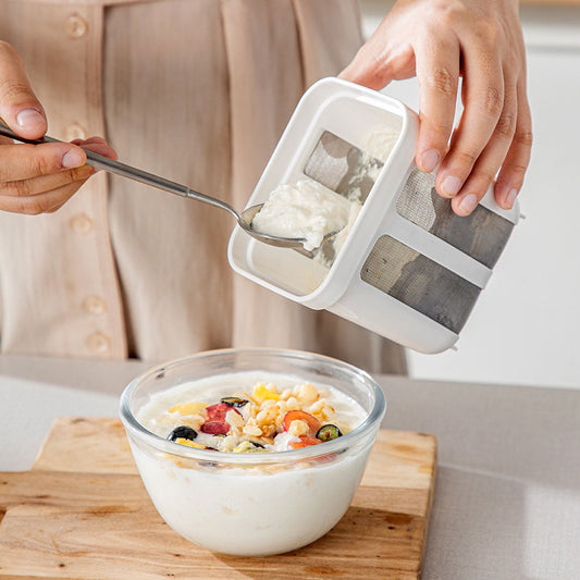 Yogurt Filter with Ultra-Fine Mesh Strainer – Greek Yogurt Maker & Nut Milk Kit