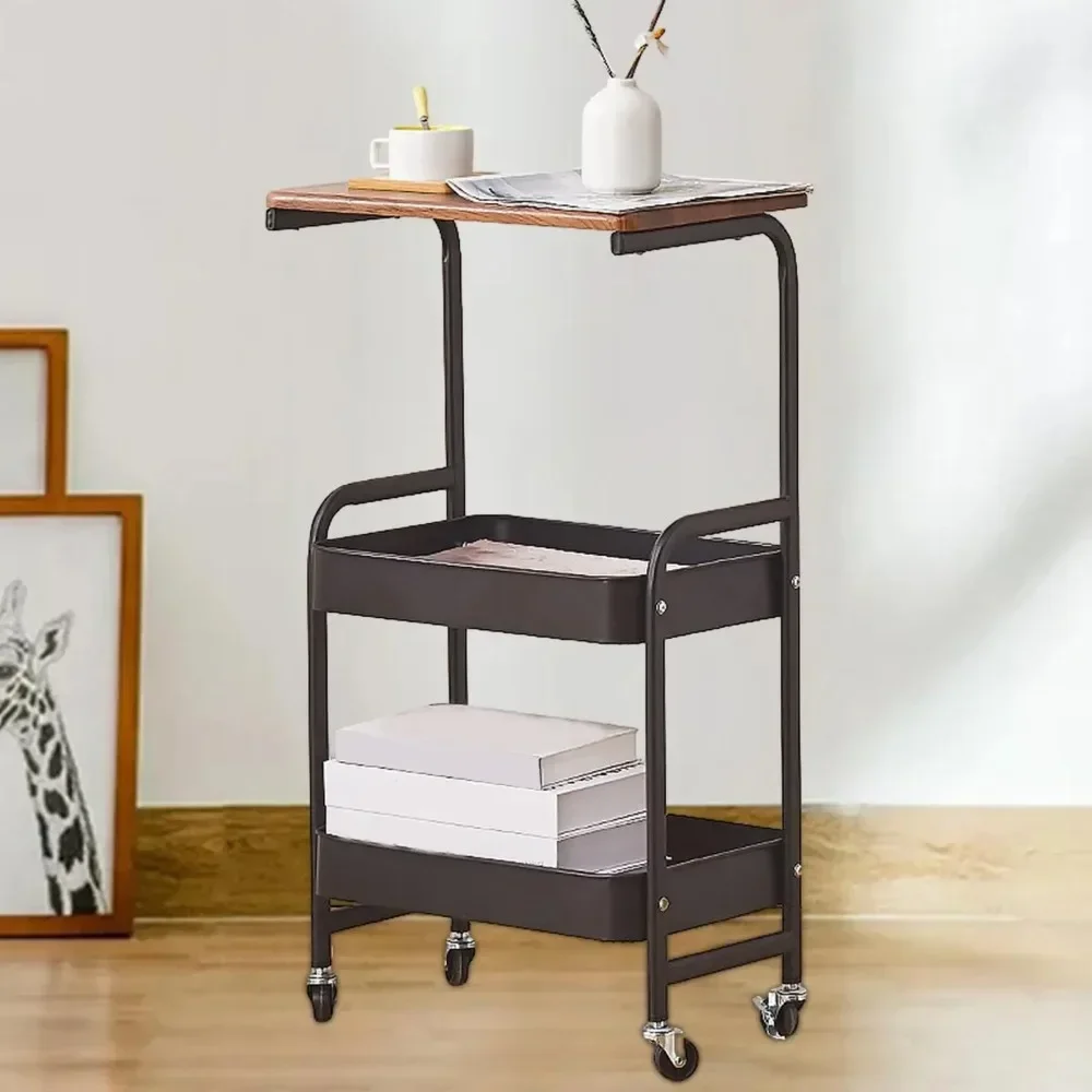 SLIM ROLLING CART – MULTIPURPOSE RUSTPROOF STORAGE TROLLEY WITH WHEELS