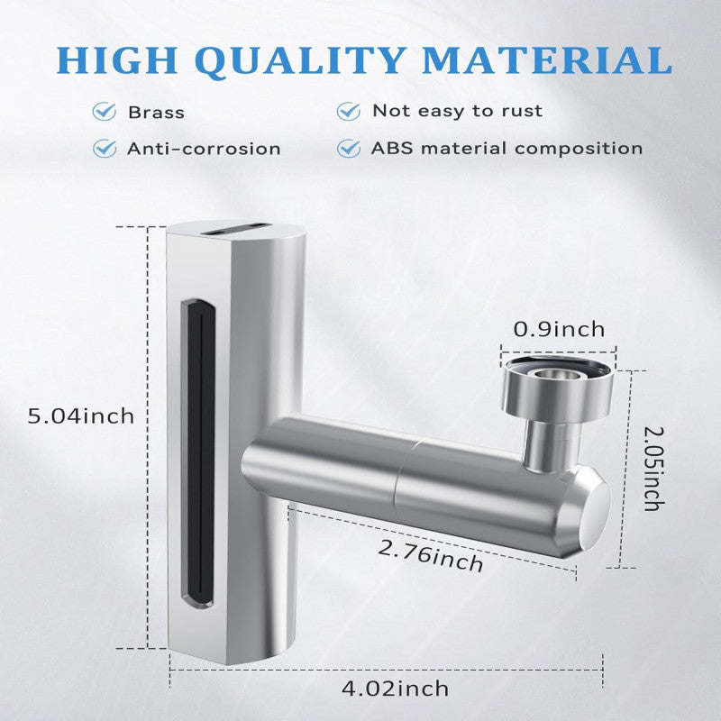 4-in-1 Kitchen Sink Faucet – 360° Rotating Splash-Free Water Flow | Adornia.pk