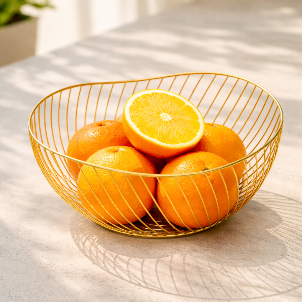 Aurora Gold Fruit Bowl