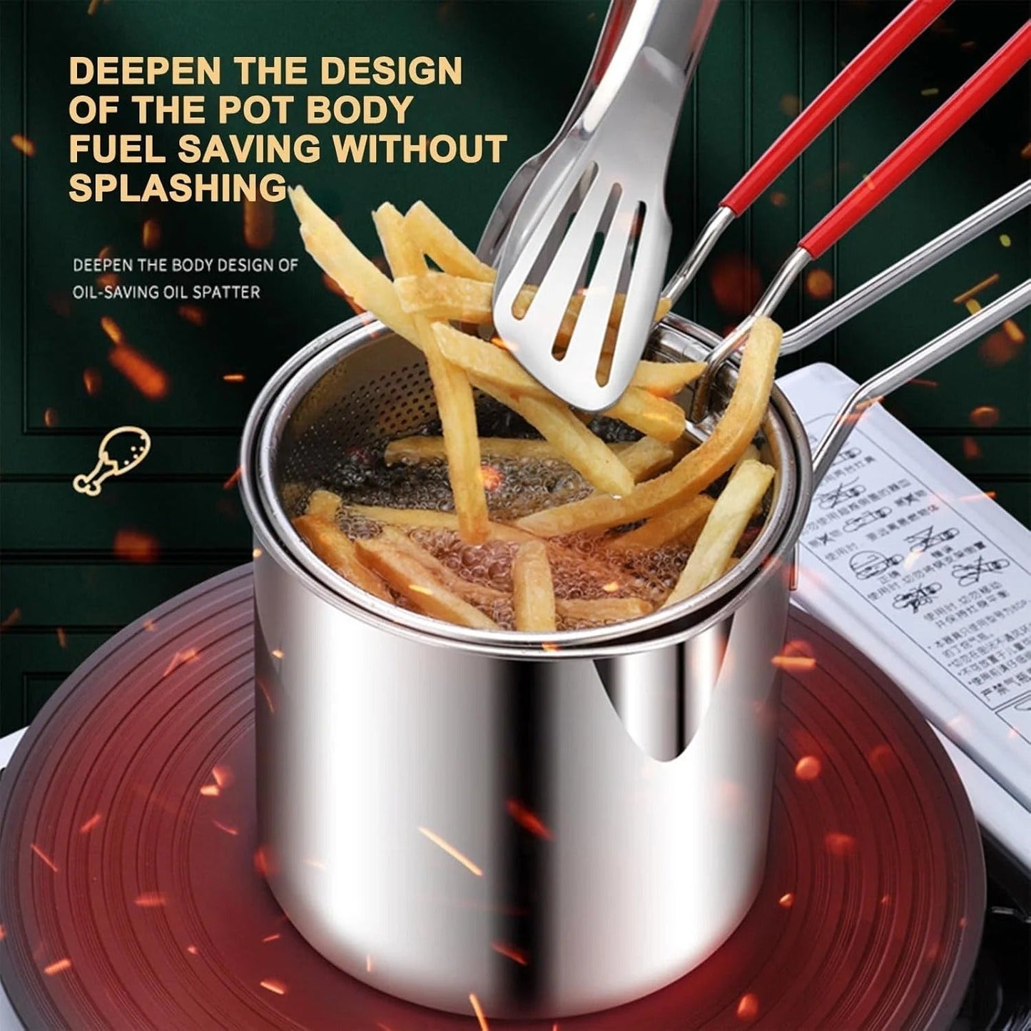 Stainless Steel Deep Frying Pot