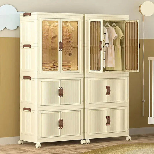 3-Layer Large Capacity Folding Storage Cabinet