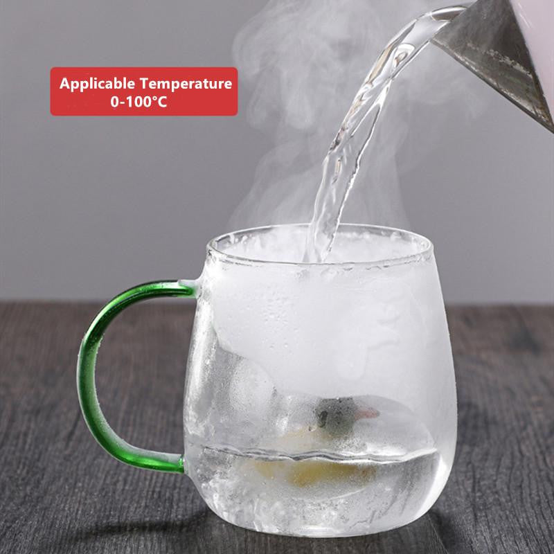 400ml 3D Cartoon Animal Glass Mug – Creative Coffee, Milk & Tea Cup with Handle | Adornia.pk