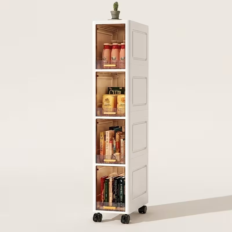 Flip-Top Storage Cabinet, Storage Unit, Multi-Layer Shelving, Large Capacity for Home Use, Suitable for Kitchen, Living Room, Bedroom And Bathroom