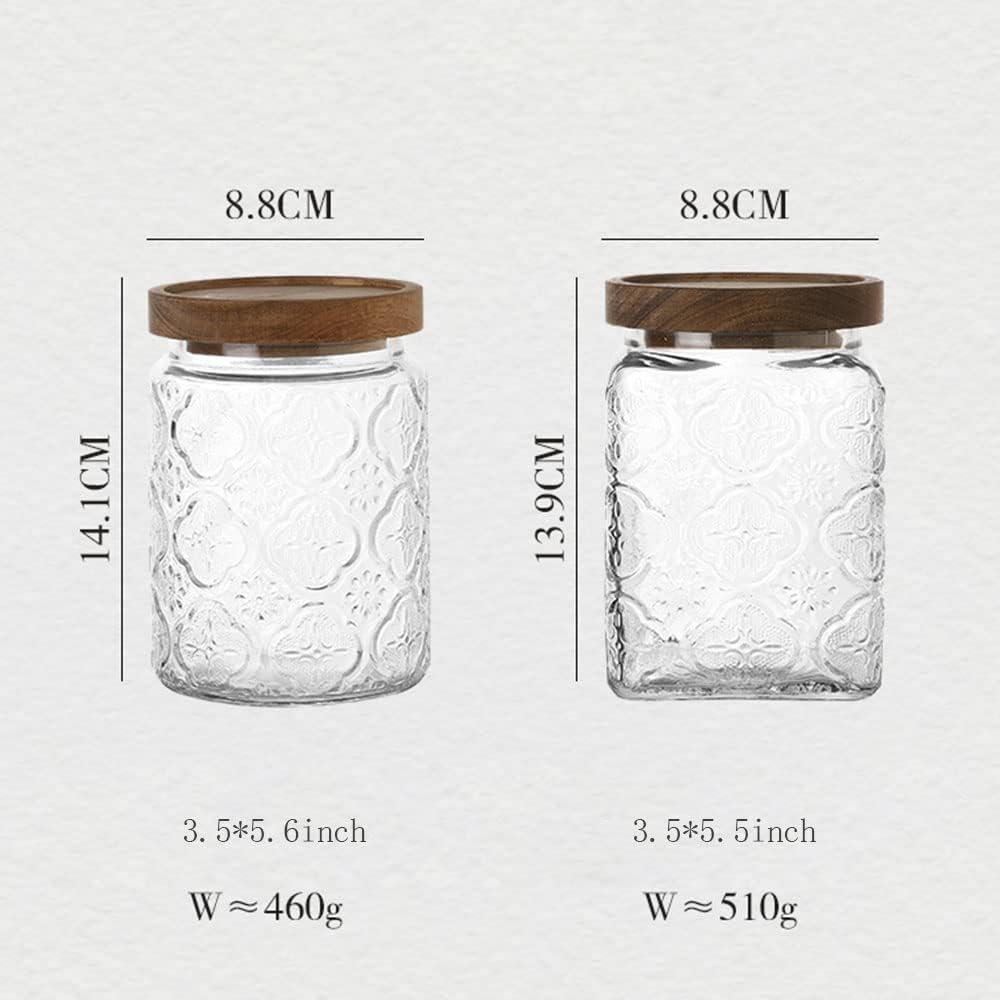 Glass Storage Container With Lid Square