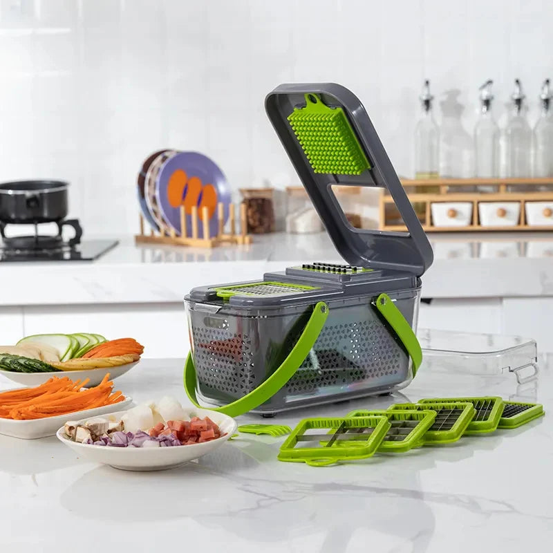 22 in 1 Vegetable Cutter With Storage Basket
