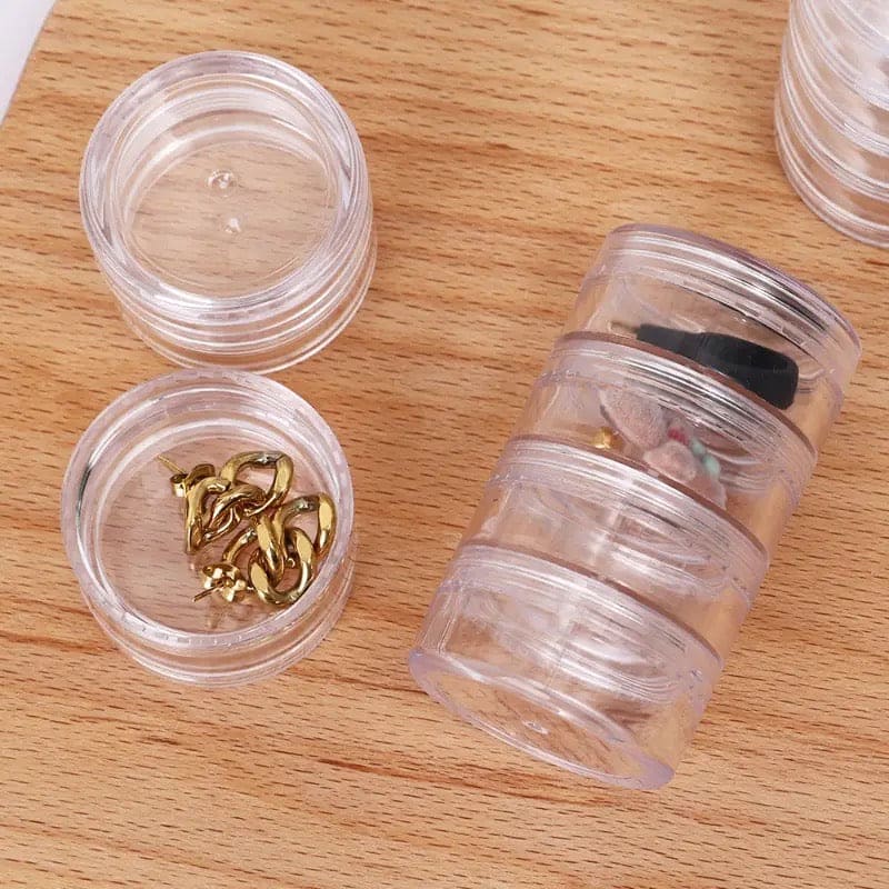 Multi-Layer Mini Jewellery Box – 5 Layer Transparent Organiser