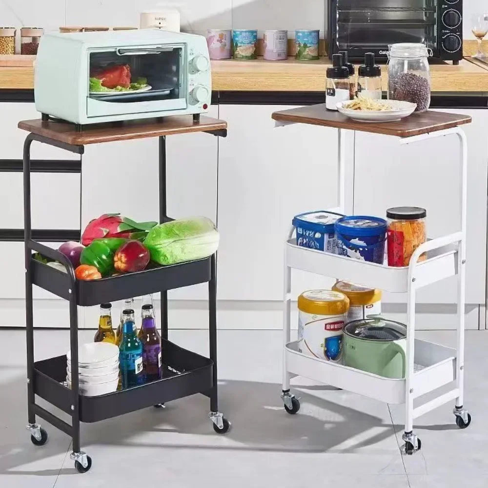 SLIM ROLLING CART – MULTIPURPOSE RUSTPROOF STORAGE TROLLEY WITH WHEELS