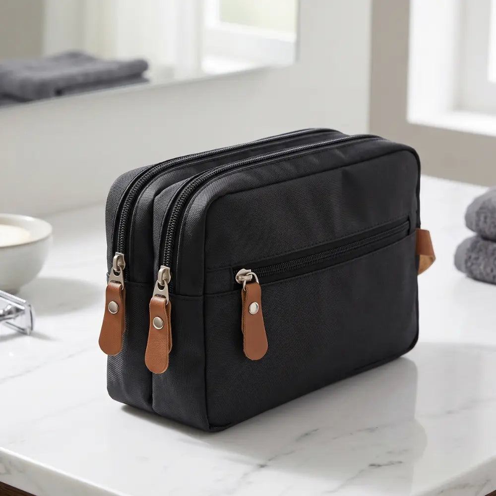 Dual Pocket Travel Toiletry Bag – Waterproof Hanging Travel