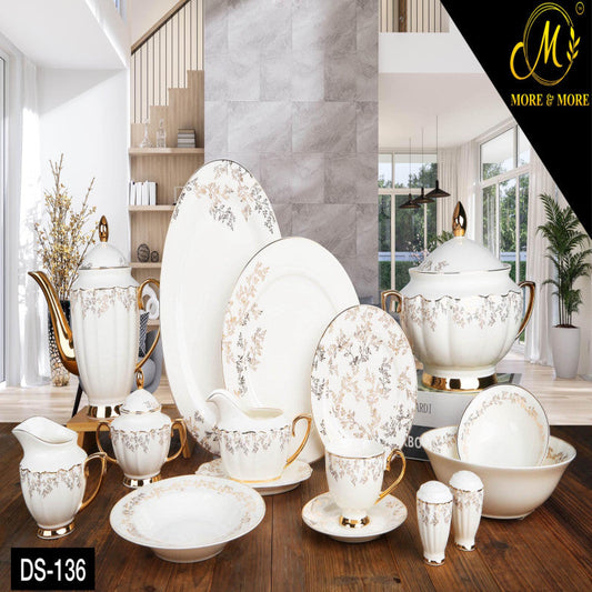 Johanson Bros Premium Dinner Set – 65 Pcs (8 Person) & 89 Pcs (12 Person) | Complete Ceramic Dinnerware Collection